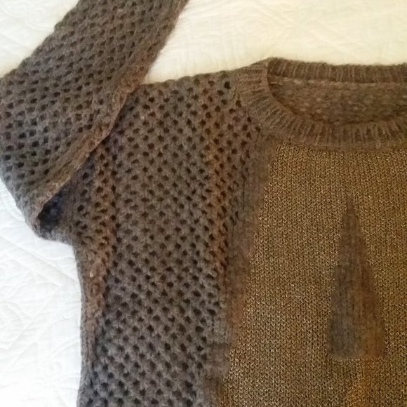 Mohair Blend Initial A sweater Size S from Italy NWOT - Picture 3 of 12